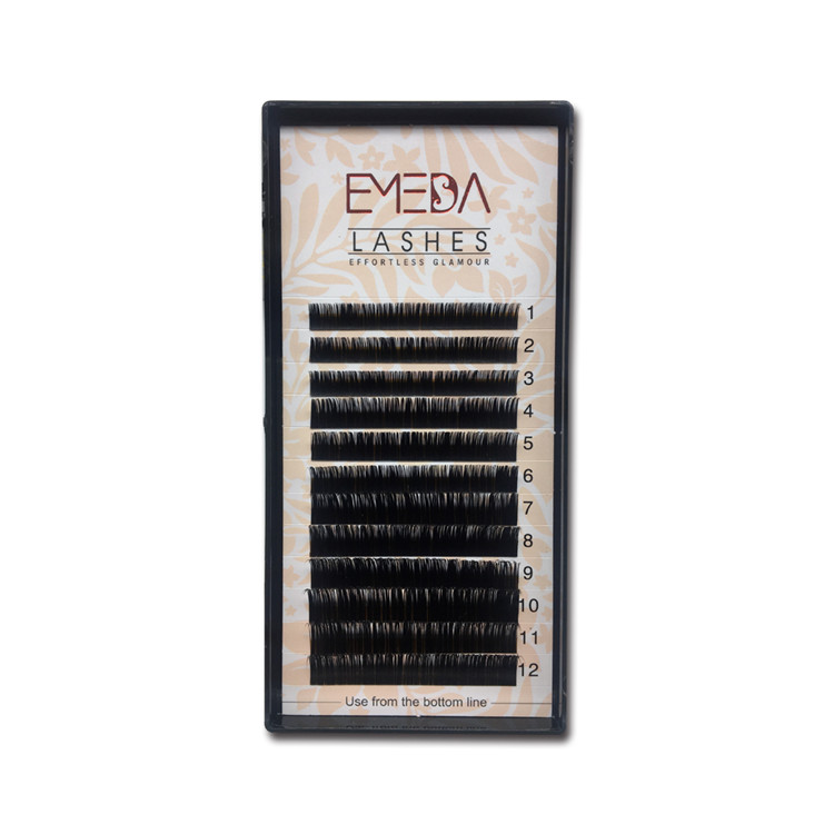 Flat eyelash extensions premium quality lash extensions supplies PY1